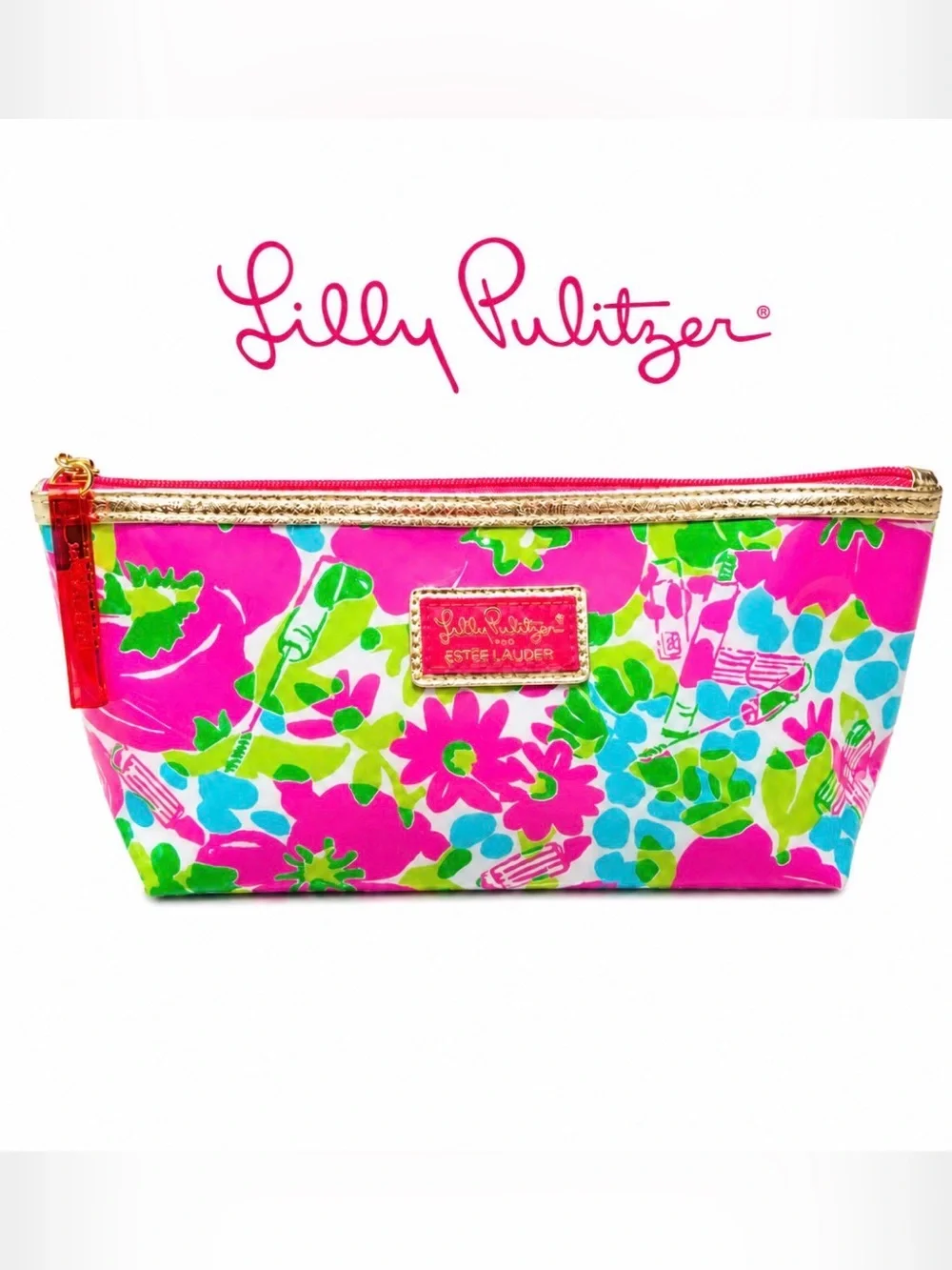 Lilly Pulitzer Pink Cosmetic Pouch
